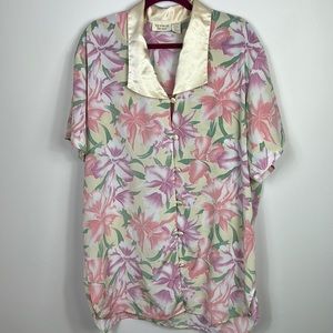 Victoria’s Secret Vintage Gold Label Floral pink Nightgown Size M/L